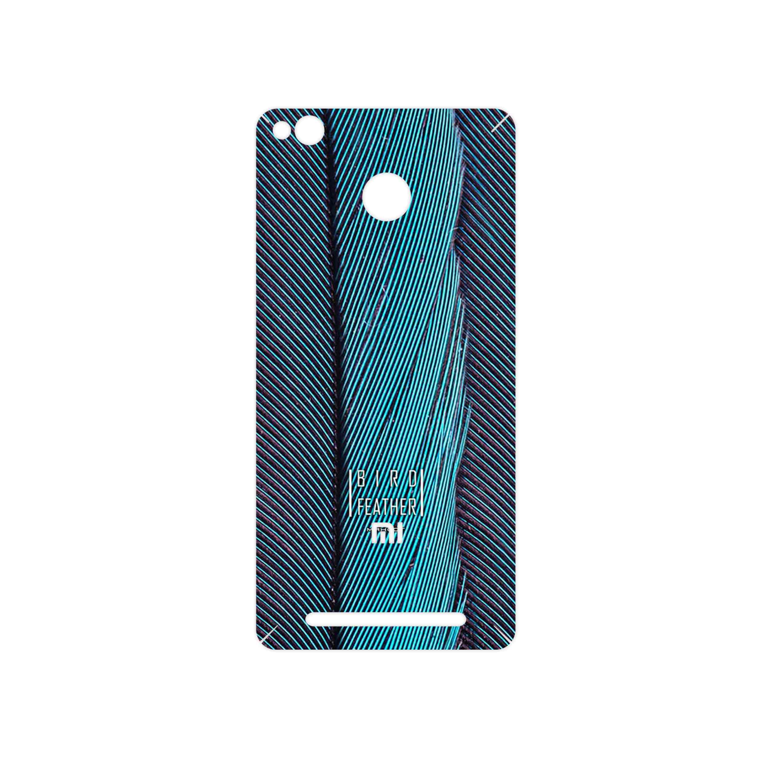 برچسب پوششی ماهوت مدل Turquoise feathers مناسب برای گوشی موبایل شیائومی Redmi 3 Pro