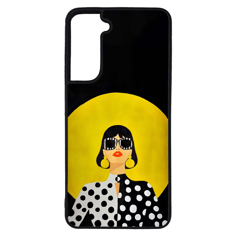 کاور طرح دختر کد G-147 مناسب برای گوشی موبایل سامسونگ Galaxy S21 FE | دیجی قاب دونی
