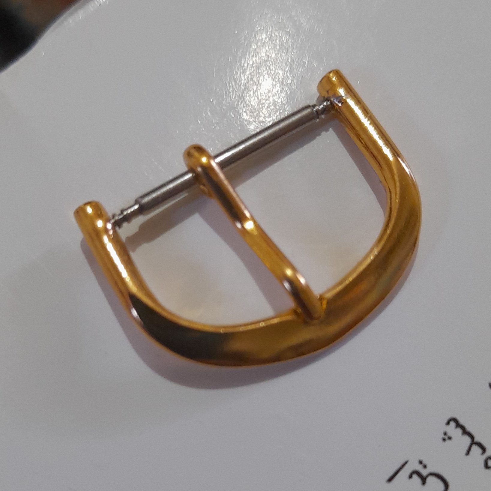 سگک بند ساعت طلائی برنجی شماره 16 ساخت چین