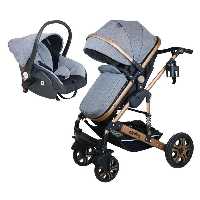 ست کالسکه و کریر اسپرینگ مدل اسپیدا بژ Espring