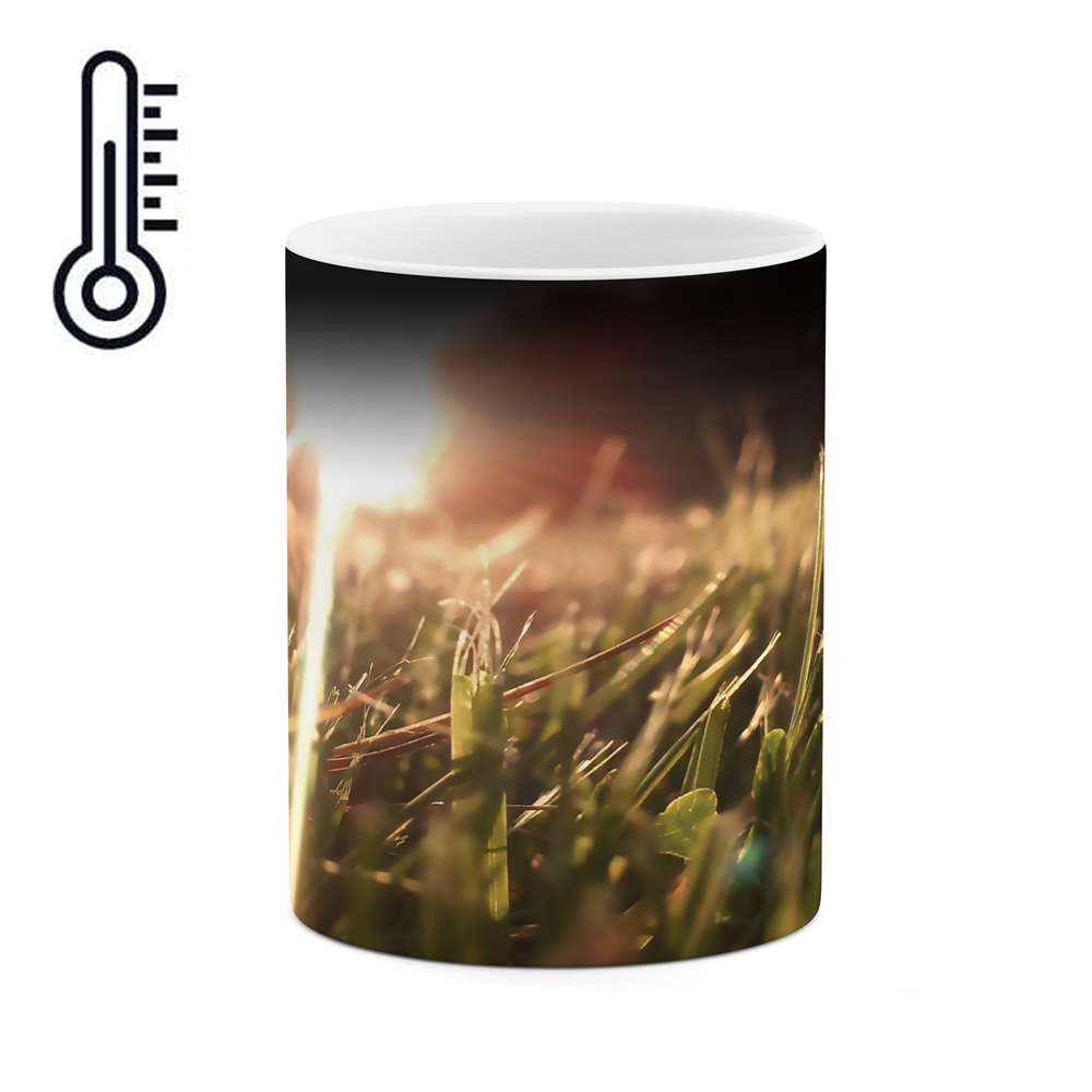 ماگ حرارتی طرح گندم زار مدل mgh02566