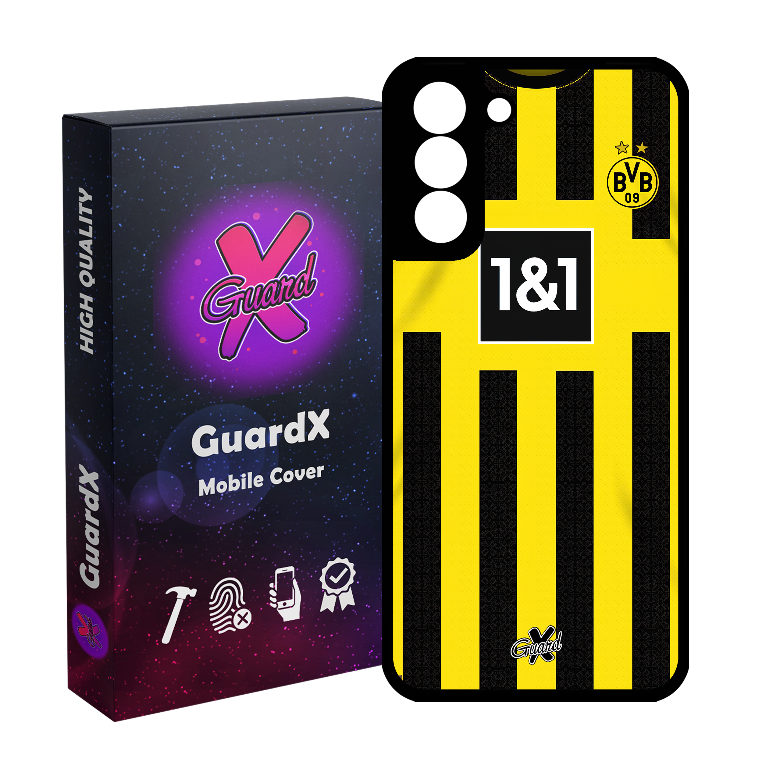 کاور گارد ایکس طرح دورتموند مدل Glass10466 مناسب برای گوشی موبایل سامسونگ Galaxy S21