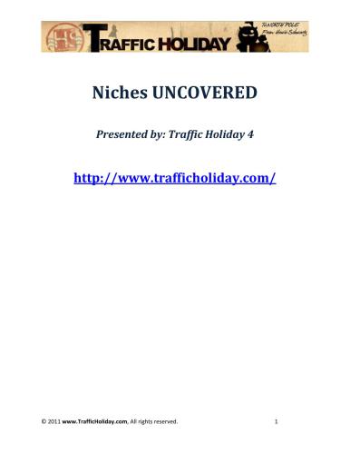 خرید و دانلود نسخه کامل کتاب Niches uncovered