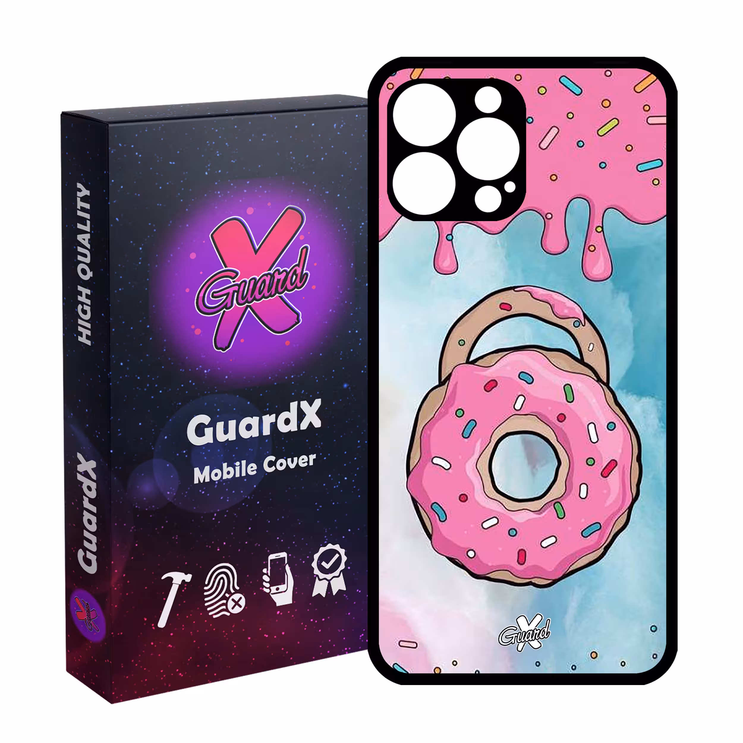کاور گارد ایکس طرح Donut مدل Glass10069 مناسب برای گوشی موبایل اپل iPhone 13 Pro Max