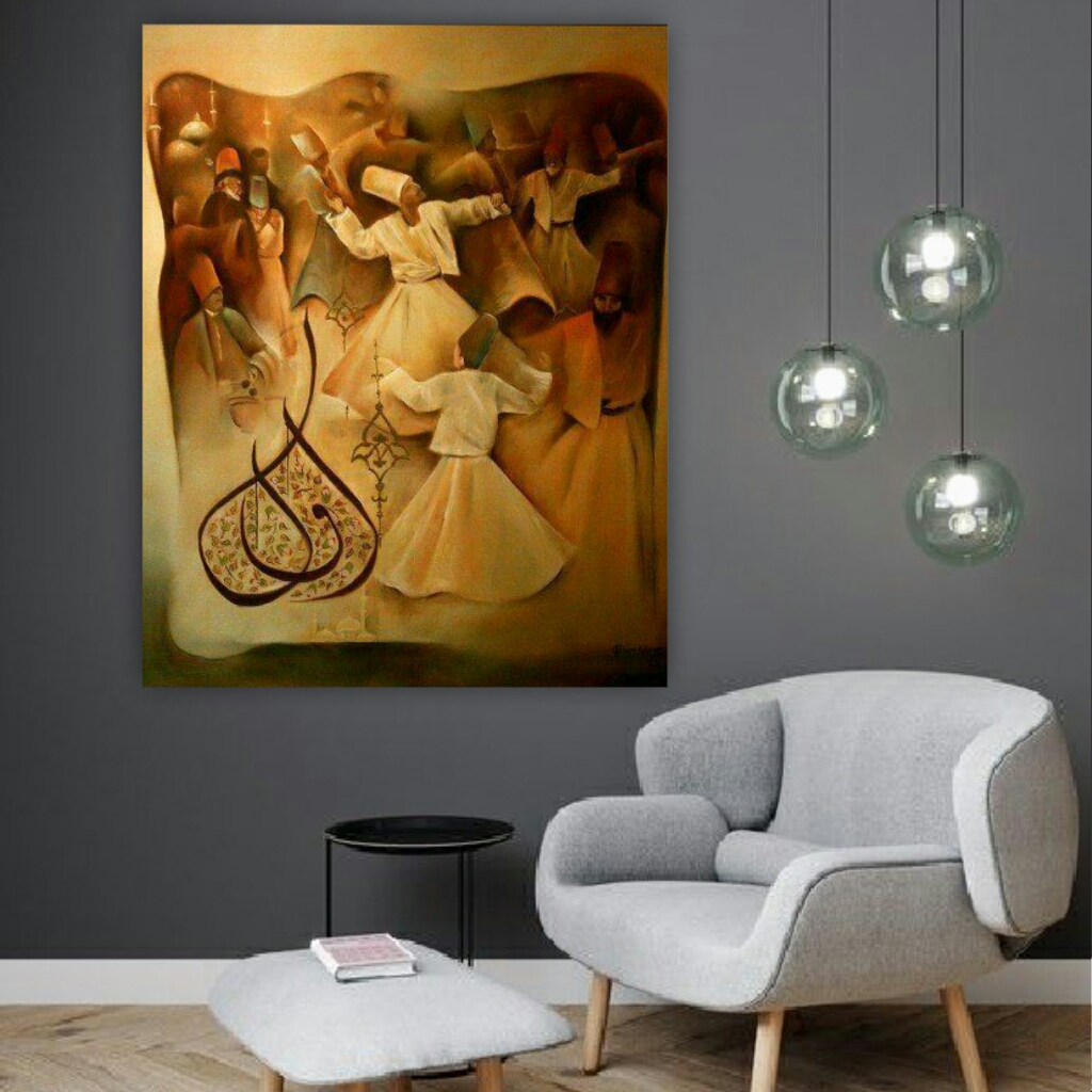 تابلو بوم طرح رقص سماع مدل TB81