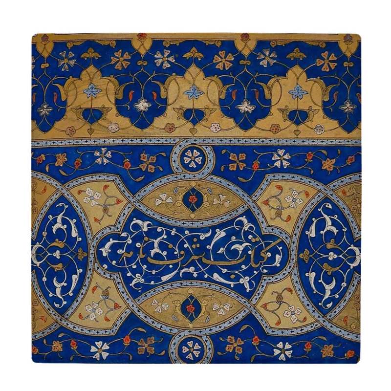 کاشی طرح نقوش هندسی ایرانی مدل لوحی BDT131