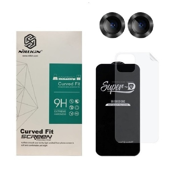محافظ صفحه نمایش نیلکین مدل 2SN- مناسب برای گوشی موبایل اپل iPhone 13 به همراه محافظ پشت گوشی و محافظ لنز دوربین | کالا برتری