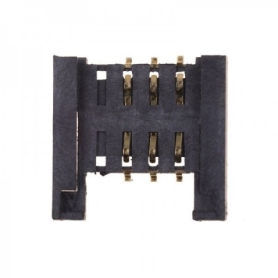 سوکت سیم کارت 6 پین کشویی بدون درب