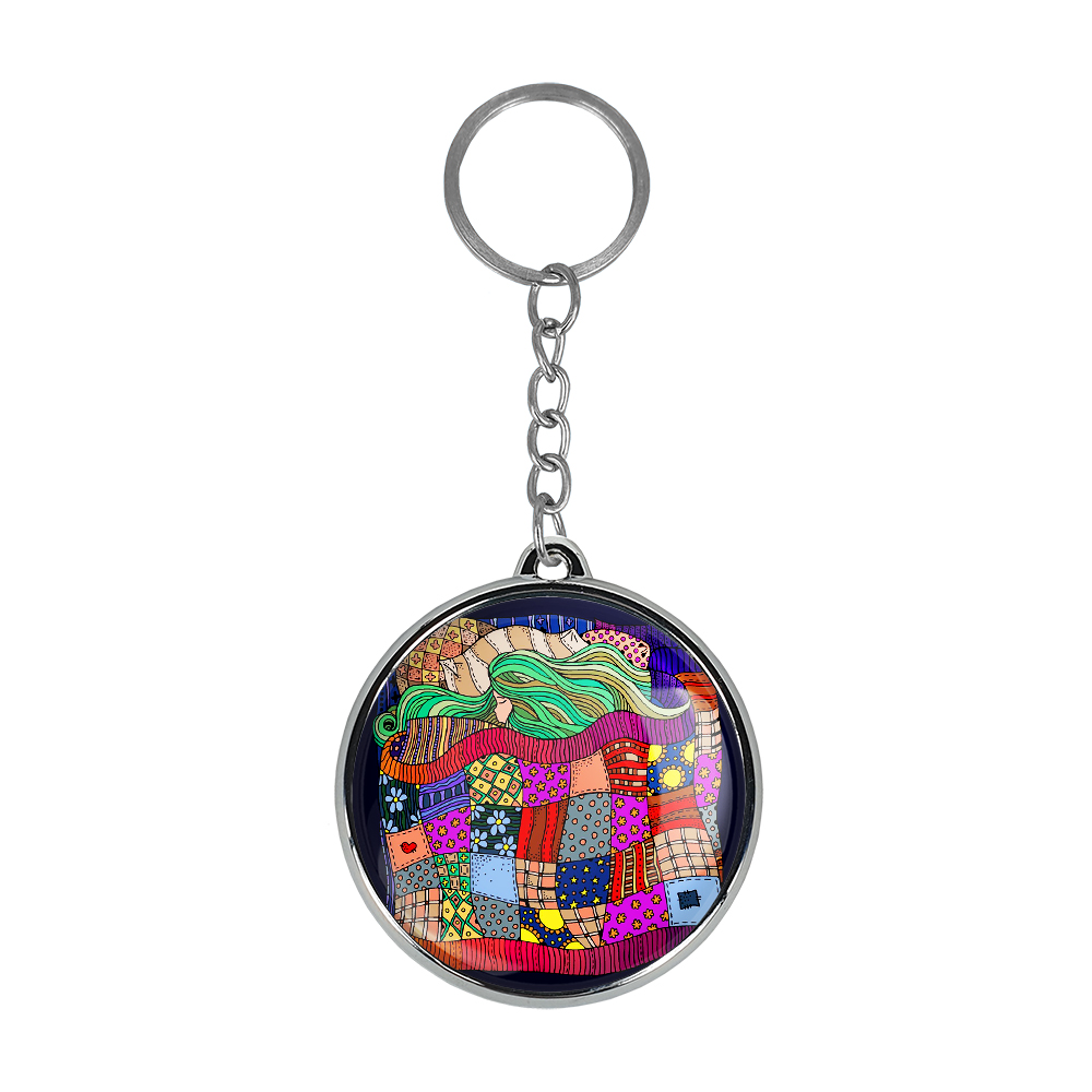 جاکلیدی خندالو طرح دخترانه مدل دوطرفه کد 55475533