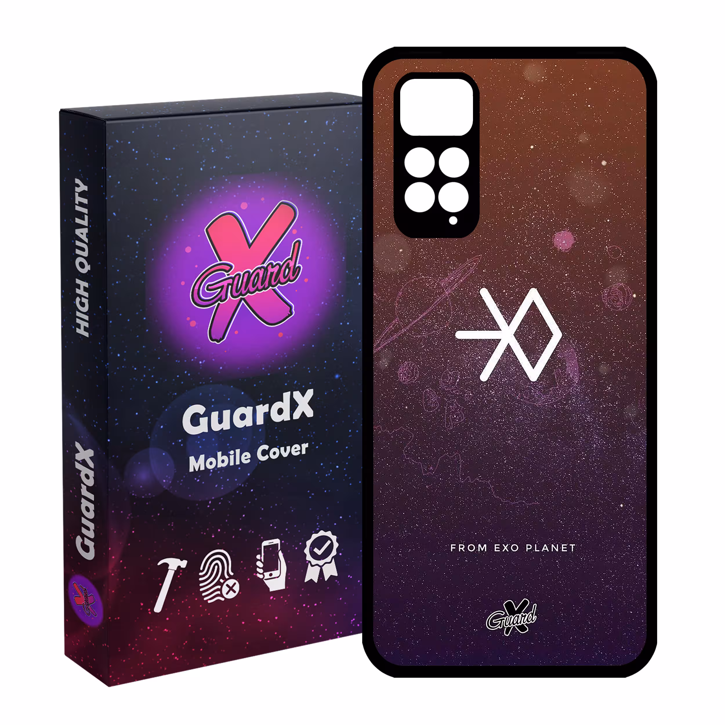 کاور گارد ایکس طرح Exo مدل Glass10021 مناسب برای گوشی موبایل شیائومی Redmi Note 11S/ Note 11 4G