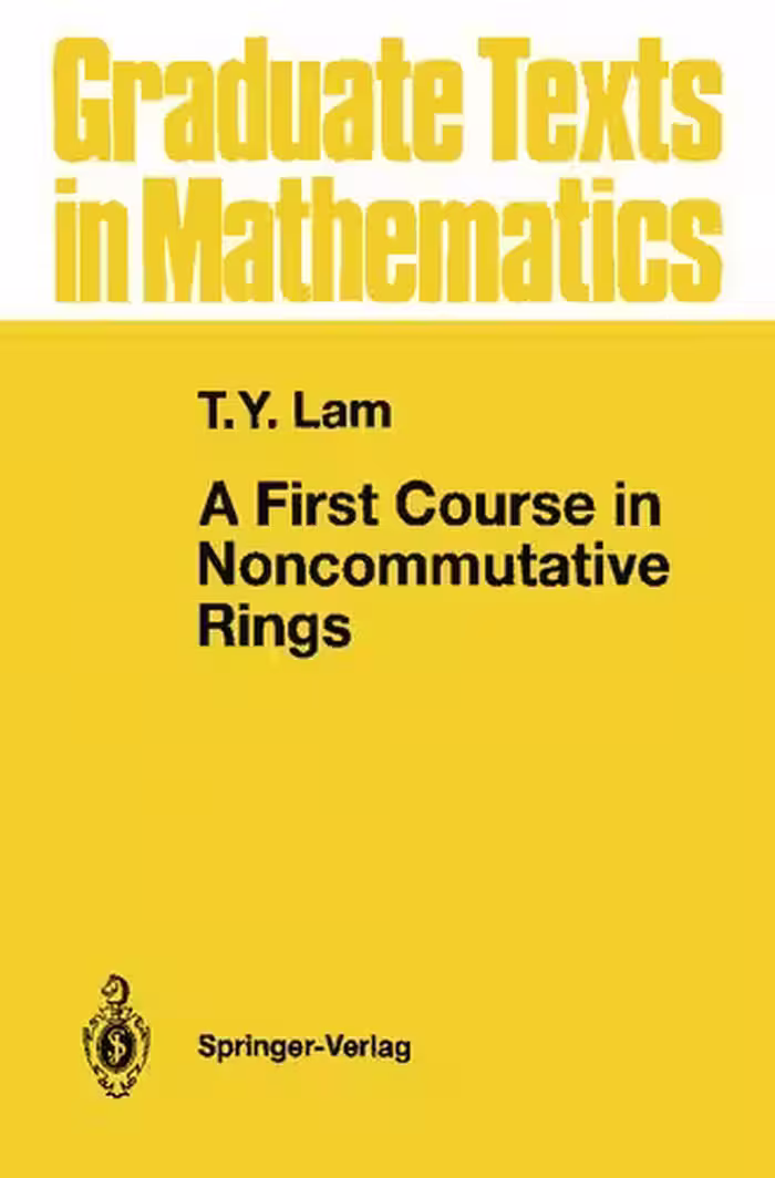 خرید و دانلود نسخه کامل کتاب A First Course in Noncommutative Rings