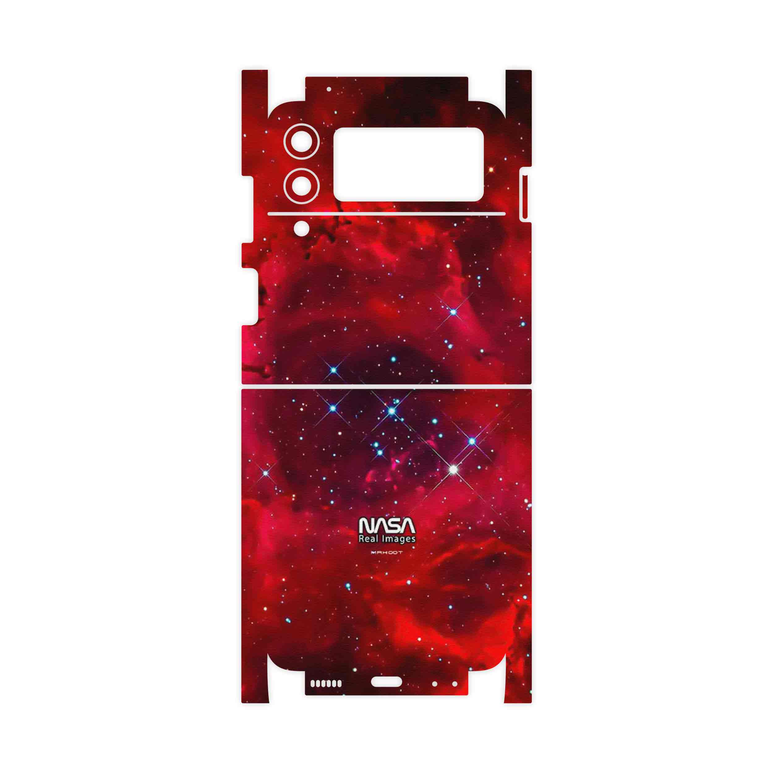 برچسب پوششی ماهوت مدل Universe b NASA 10-FullSkin مناسب برای گوشی موبایل سامسونگ Galaxy Z Flip3 5G