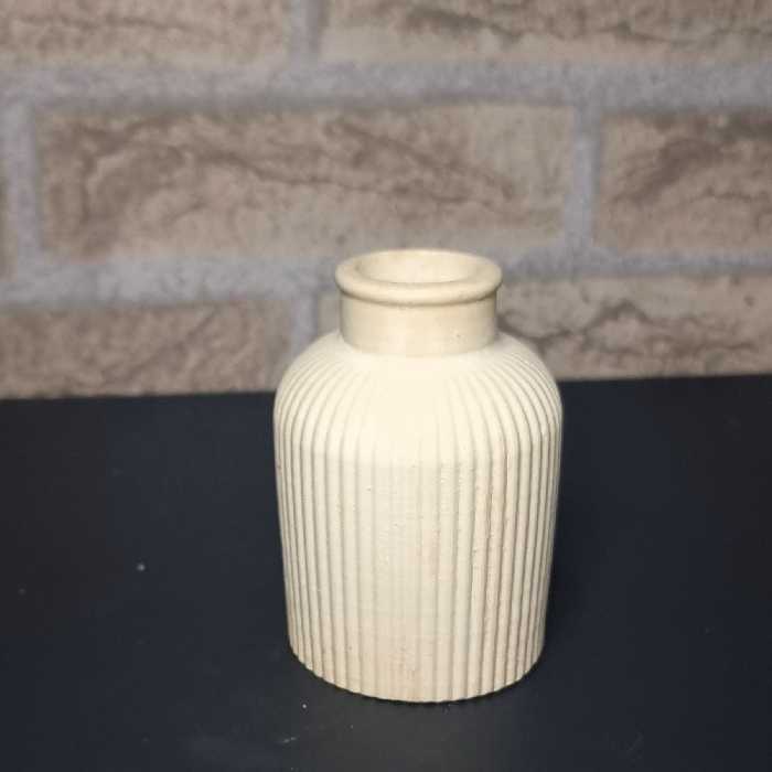 بیس خام گلدان شیار دار ارتفاع 10سانت 