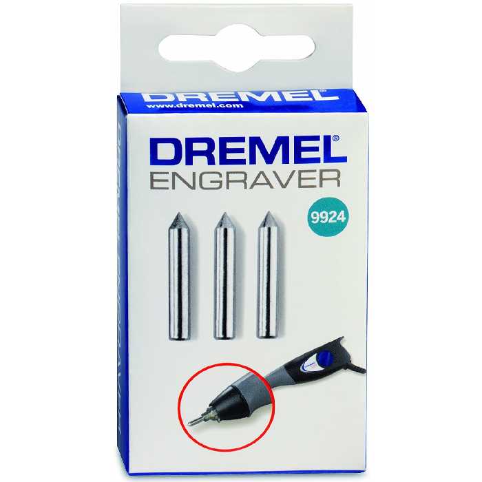 مجموعه 3 عددی سری فرز حکاکی درمل مدل 9924 