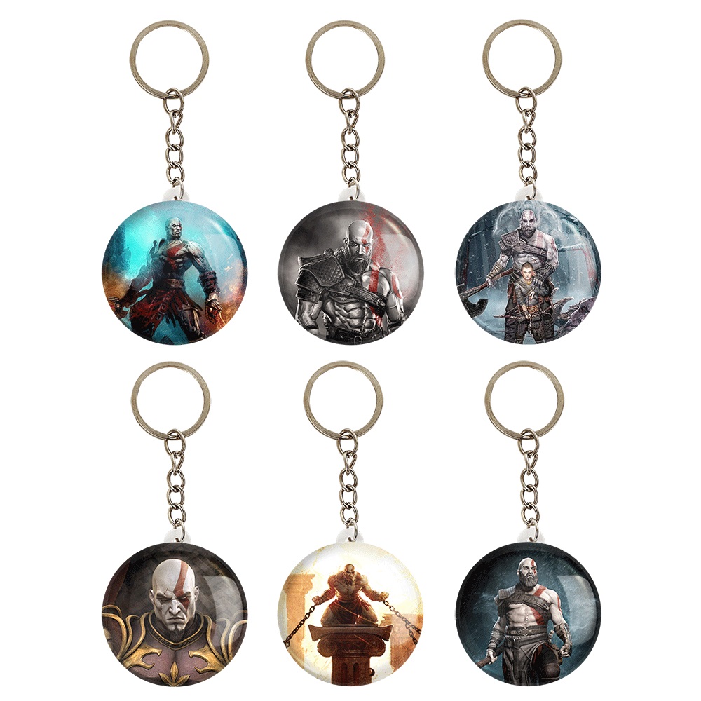 جاکلیدی خندالو مدل God Of War کد 323B مجموعه 6 عددی