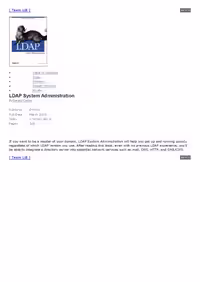 خرید و دانلود نسخه کامل کتاب LDAP System Administration