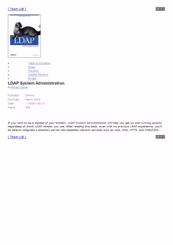 خرید و دانلود نسخه کامل کتاب LDAP System Administration