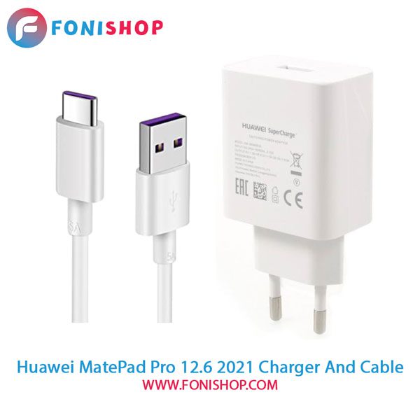 کابل و شارژر سوپر فست شارژ اصلی هوآوی Huawei MatePad Pro 12.6 2021