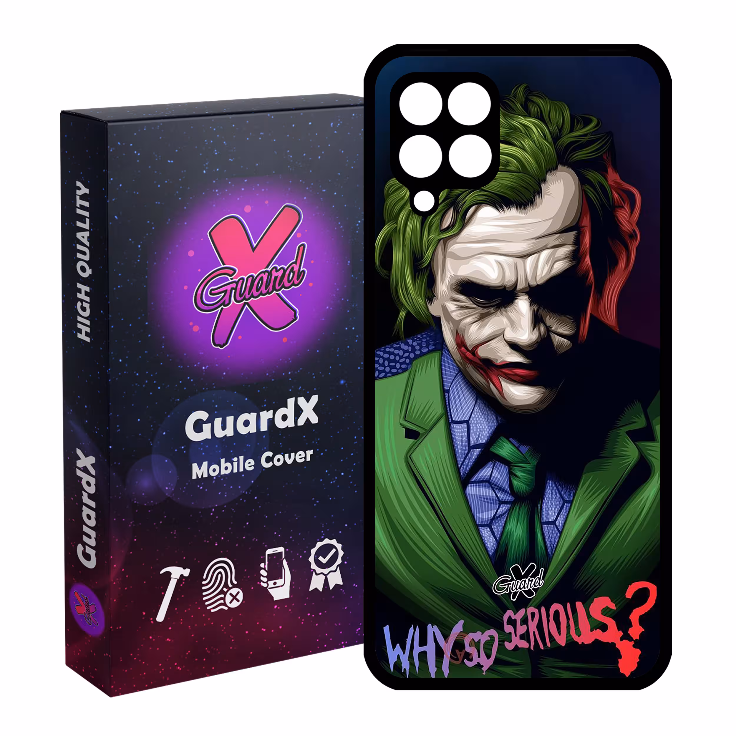 کاور گارد ایکس طرح Joker مدل Glass10187 مناسب برای گوشی موبایل سامسونگ Galaxy A12