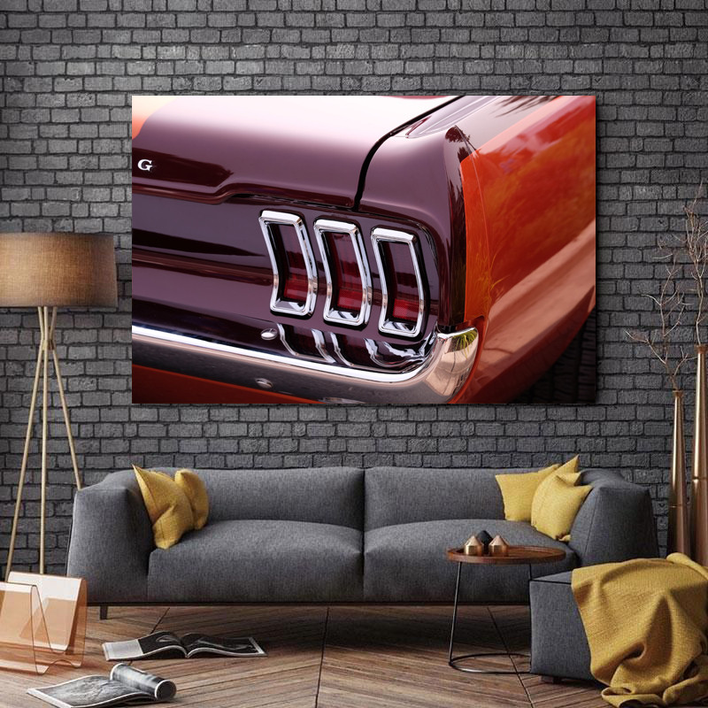 تابلو شاسی طرح ماشین مدل فورد موستانگ کد 639 | دنیای قاب