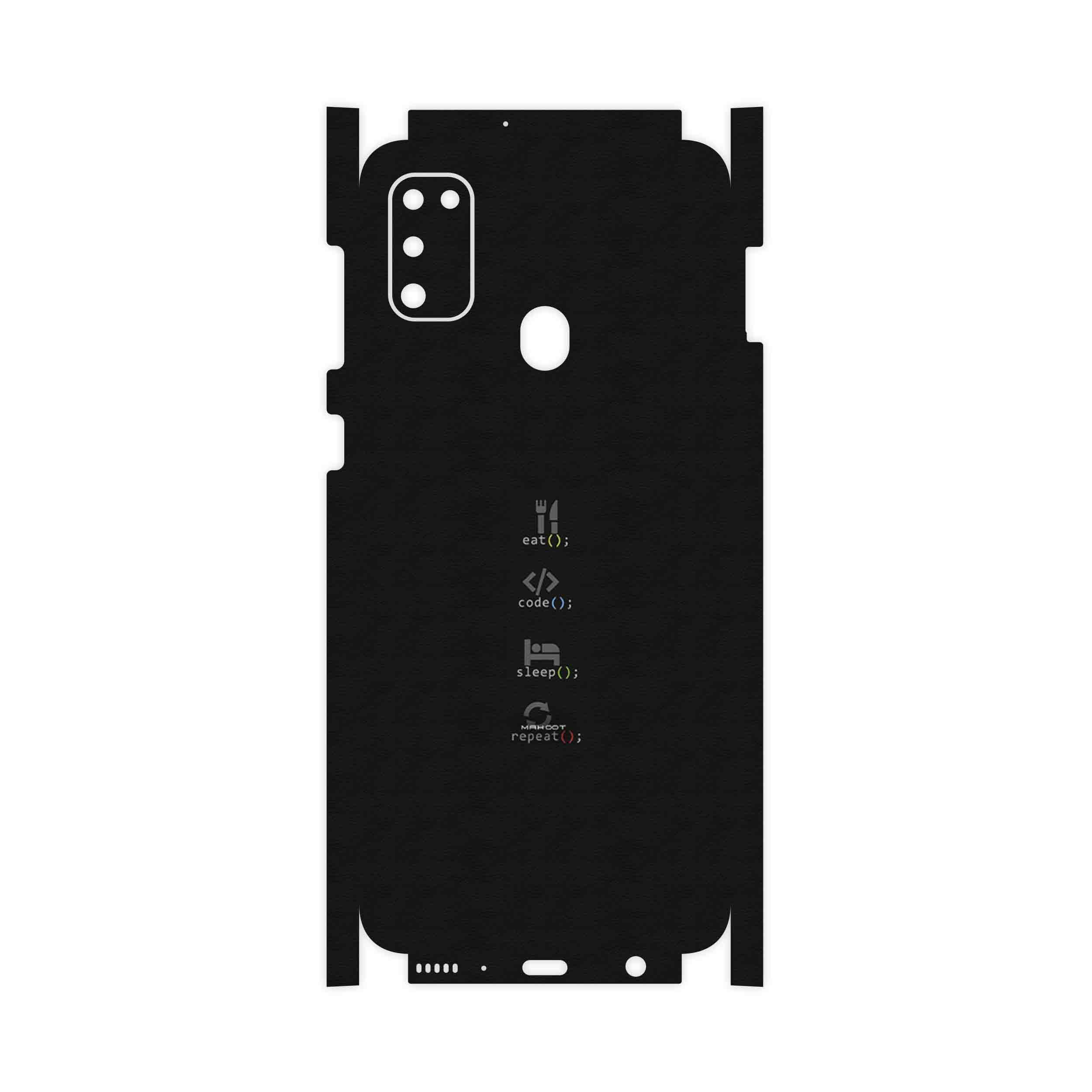 برچسب پوششی ماهوت مدل Programming 2-FullSkin مناسب برای گوشی موبایل سامسونگ Galaxy M30s