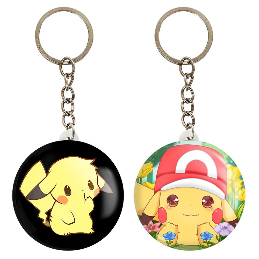 جاکلیدی خندالو مدل پیکاچو انیمه پوکمون کد 1737217369 مجموعه 2 عددی