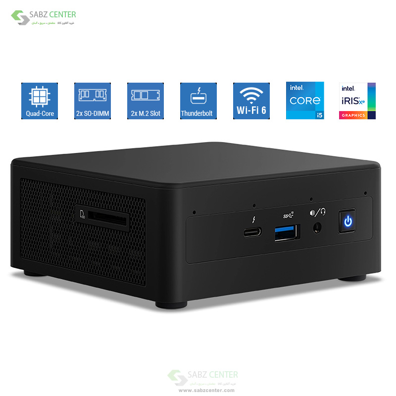 کامپیوتر کوچک اینتل NUC11PAHi5 16GB 1TB 240GB M2