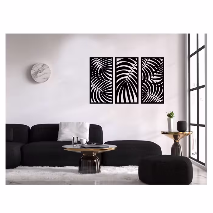 دیوارکوب طرح برگ کد 030 مجموعه 3 عددی