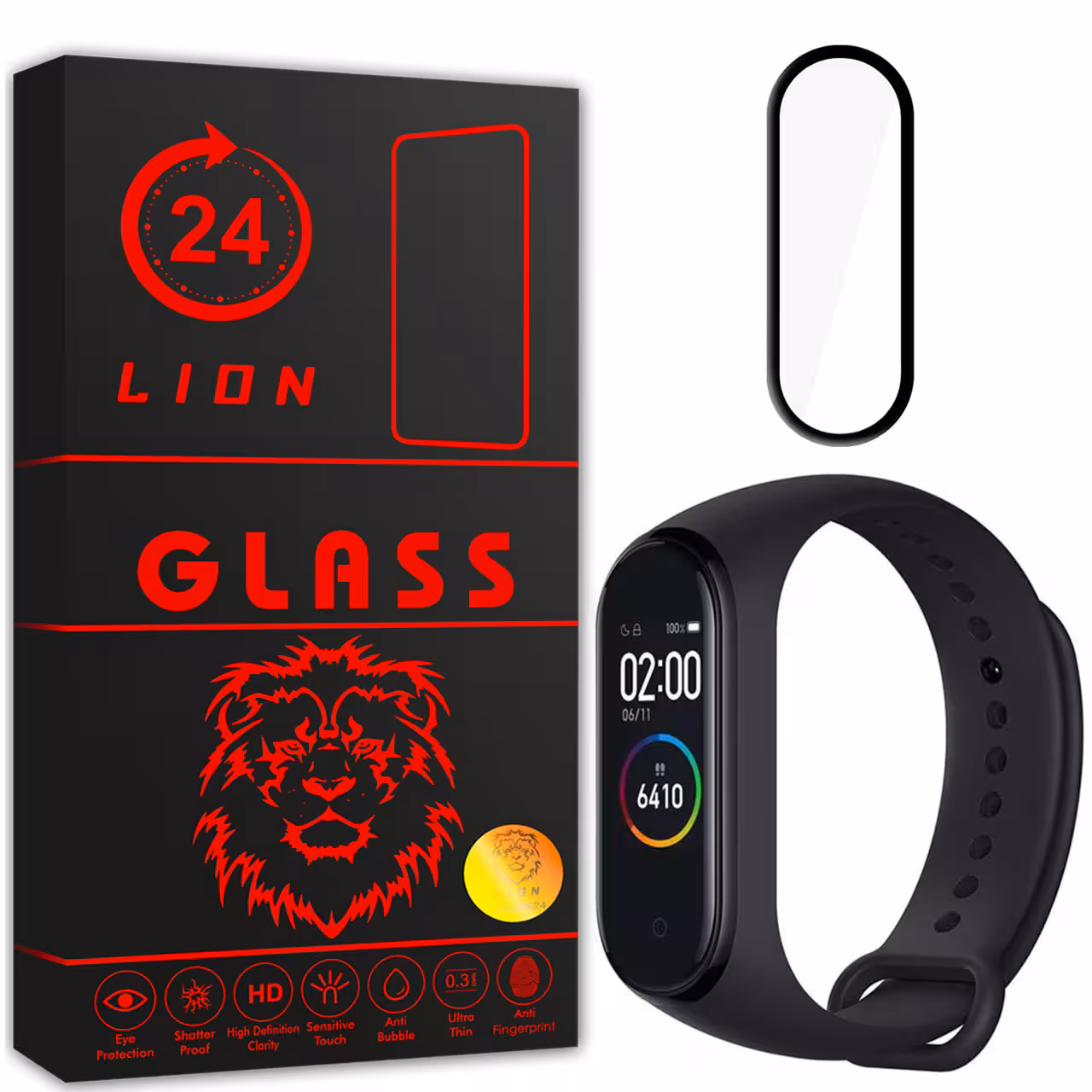 محافظ صفحه نمایش لاین مدل RT007 مناسب برای ساعت هوشمند شیایومی Mi band 4