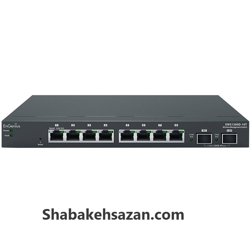 سوییچ دسکتاپ 8 پورت انجنیوس مدل EWS1200D-10T