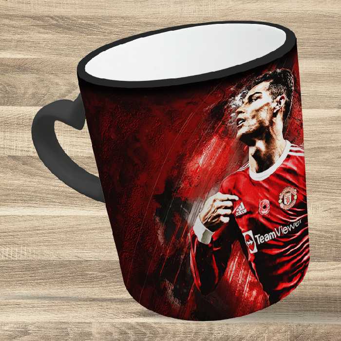 ماگ حرارتی مدل دسته قلبی اکلیلی طرح رونالدو کد 129