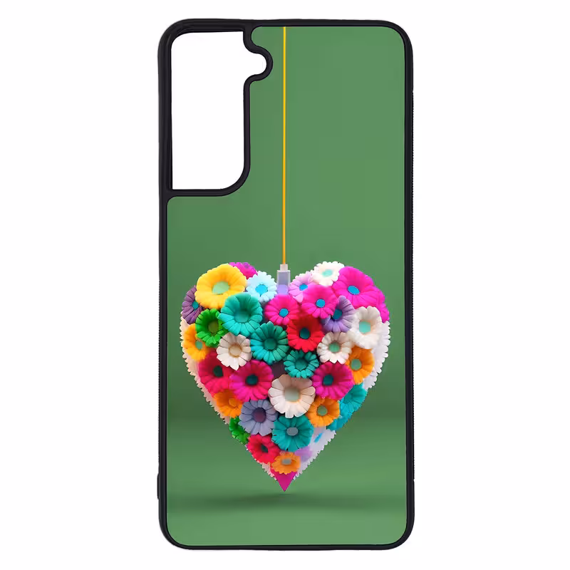 کاور طرح قلبی کد G-146 مناسب برای گوشی موبایل سامسونگ Galaxy S21 | دیجی قاب دونی