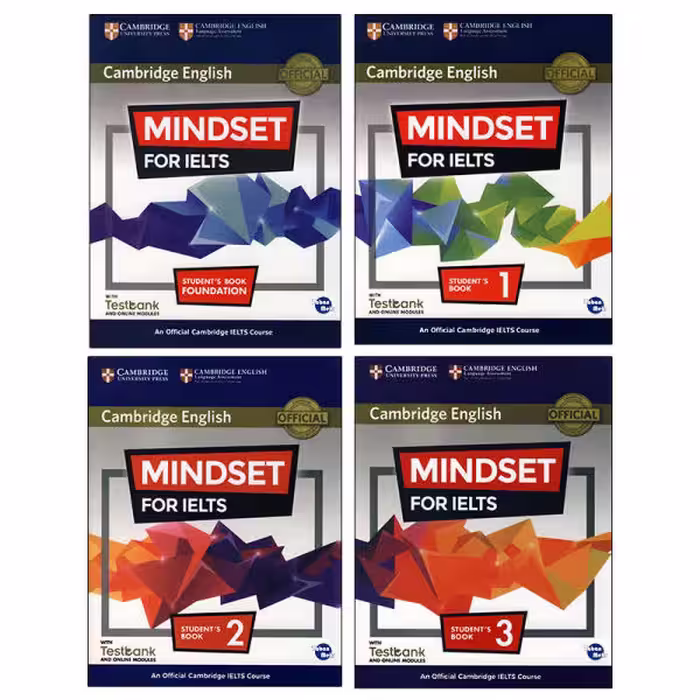کتاب MINDSET FOR IELTS اثر جمعی از نویسندگان نشر ابداع 4 جلدی