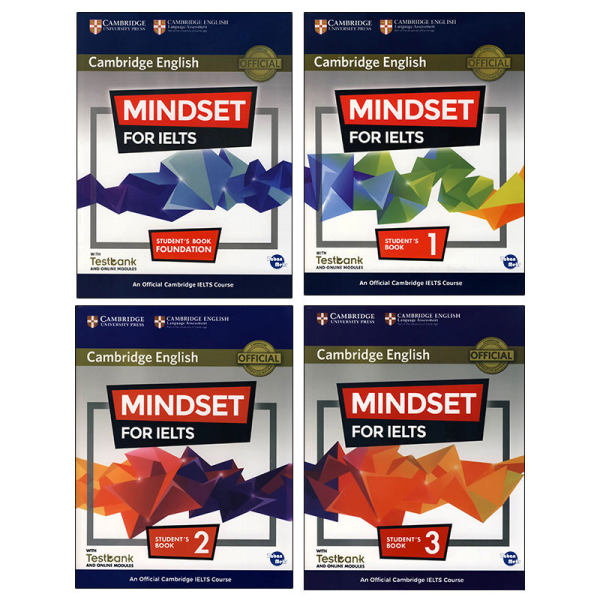 کتاب MINDSET FOR IELTS اثر جمعی از نویسندگان نشر ابداع 4 جلدی