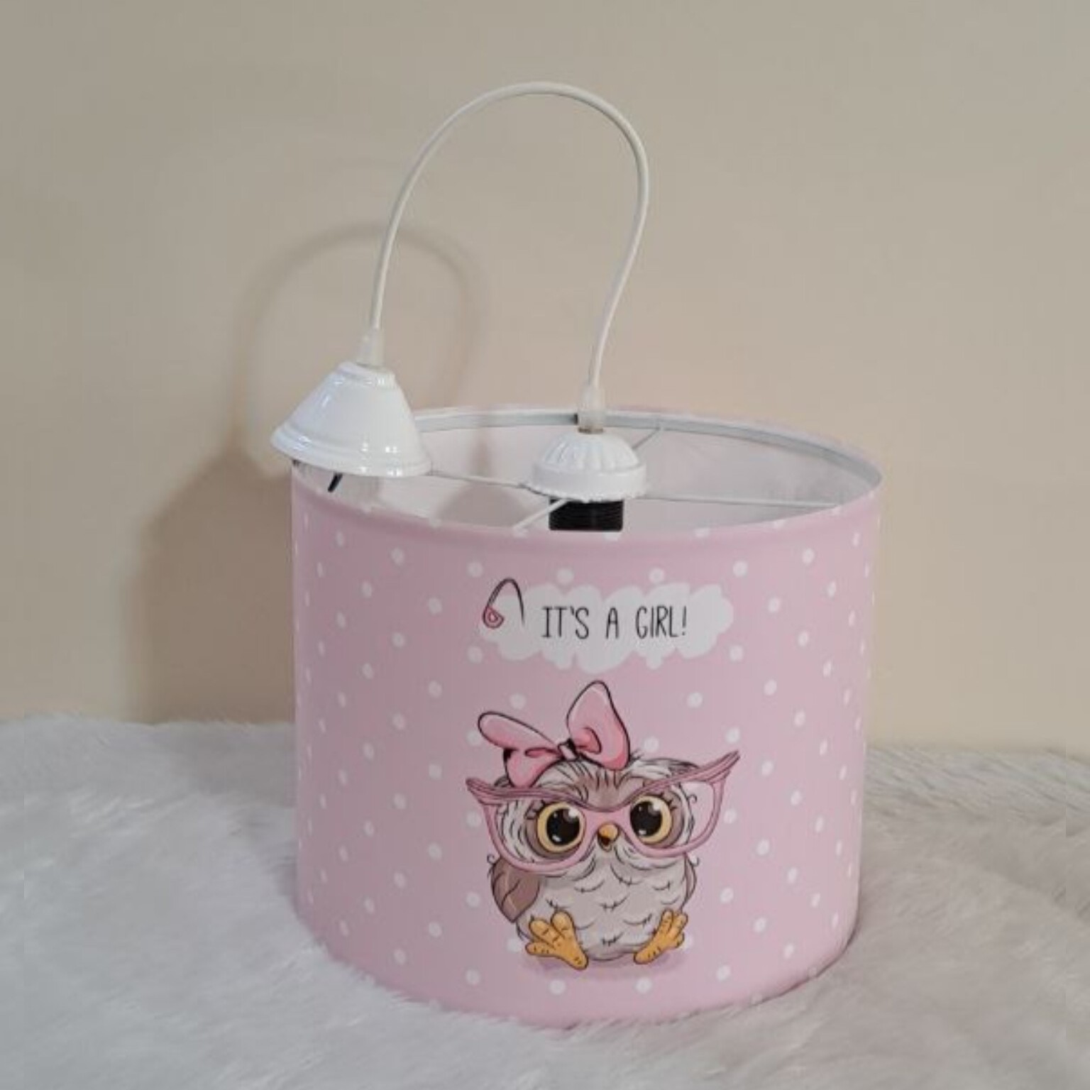 لوستر اتاق خواب کودک  دخترانه طرح جغد