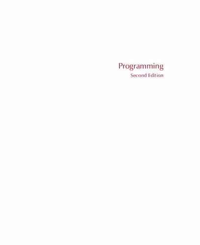 خرید و دانلود نسخه کامل کتاب Programming: Principles and Practice Using C   (2nd Edition, bookmarks)