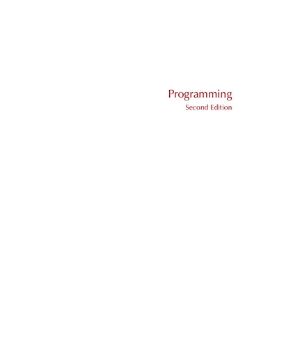 خرید و دانلود نسخه کامل کتاب Programming: Principles and Practice Using C   (2nd Edition, bookmarks)