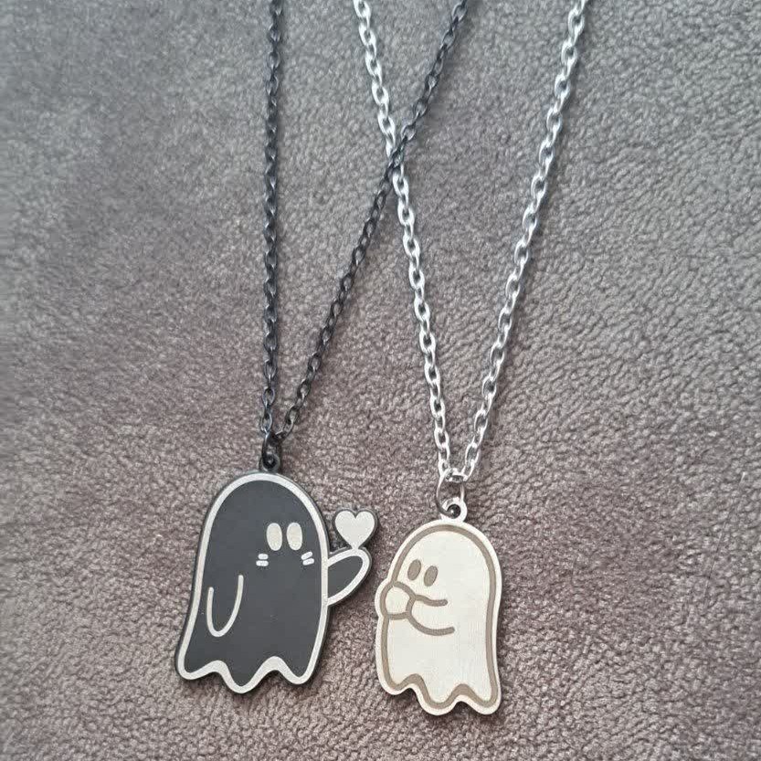 گردنبند ست روح های عاشق سیاه و سفید