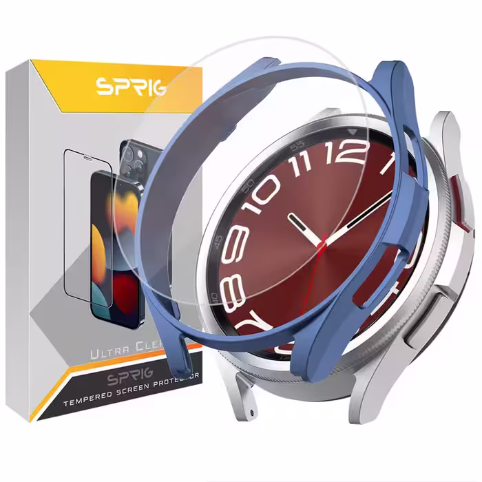 کاور اسپریگ مدل SPG مناسب برای ساعت هوشمند سامسونگ Galaxy Watch 6 Classic 43mm به همراه محافظ صفحه نمایش | کالا برتری