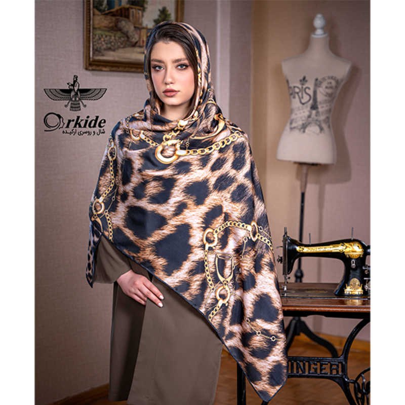 روسری نخ ابریشم گارزا قواره 130 سانت GK122538