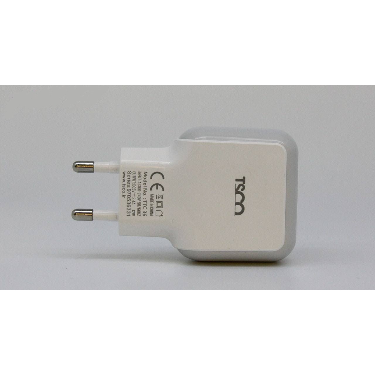 شارژر دیواری تسکو مدل TTC 36