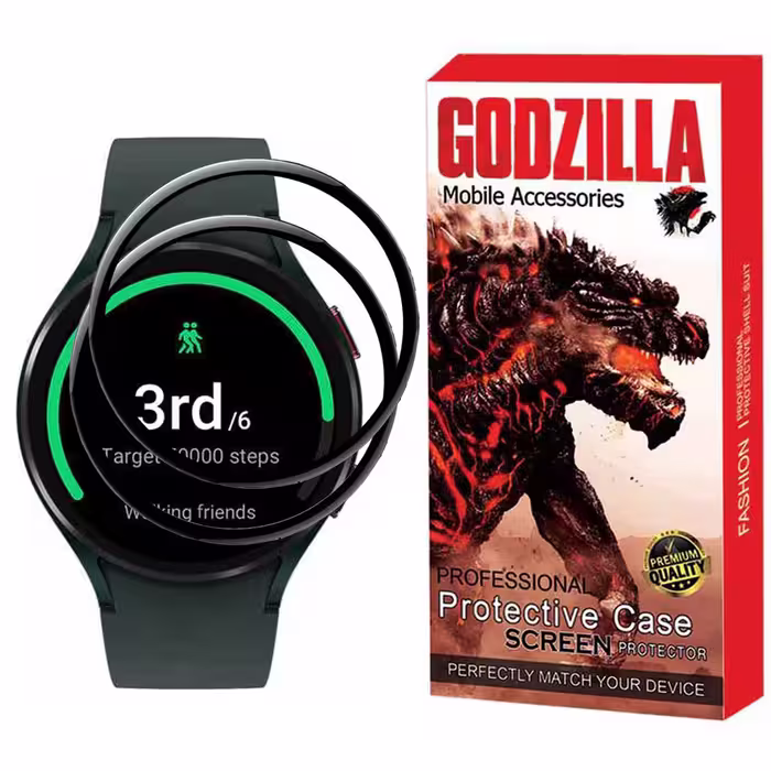 محافظ صفحه نمایش گودزیلا مدل G-PMMA مناسب برای ساعت هوشمند سامسونگ Watch 4 40mm بسته 2 عددی