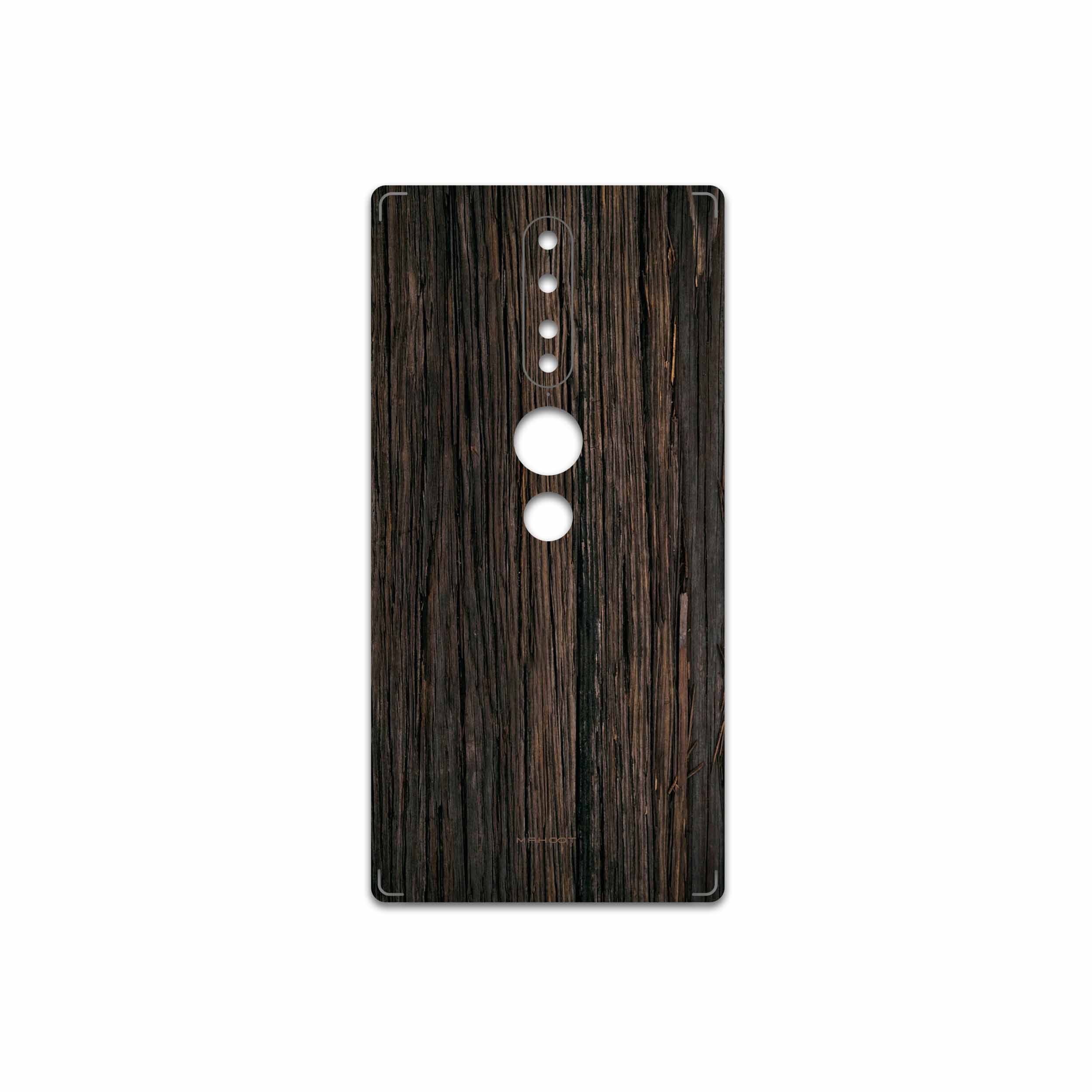 برچسب پوششی ماهوت مدل Burned Wood مناسب برای گوشی موبایل لنوو Phab2 Pro