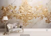 کاغذ دیواری سه بعدی پذیرایی HQ-1274
