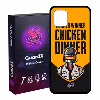 کاور گارد ایکس طرح Pubg مدل Glass10182 مناسب برای گوشی موبایل سامسونگ Galaxy Note 10 Lite