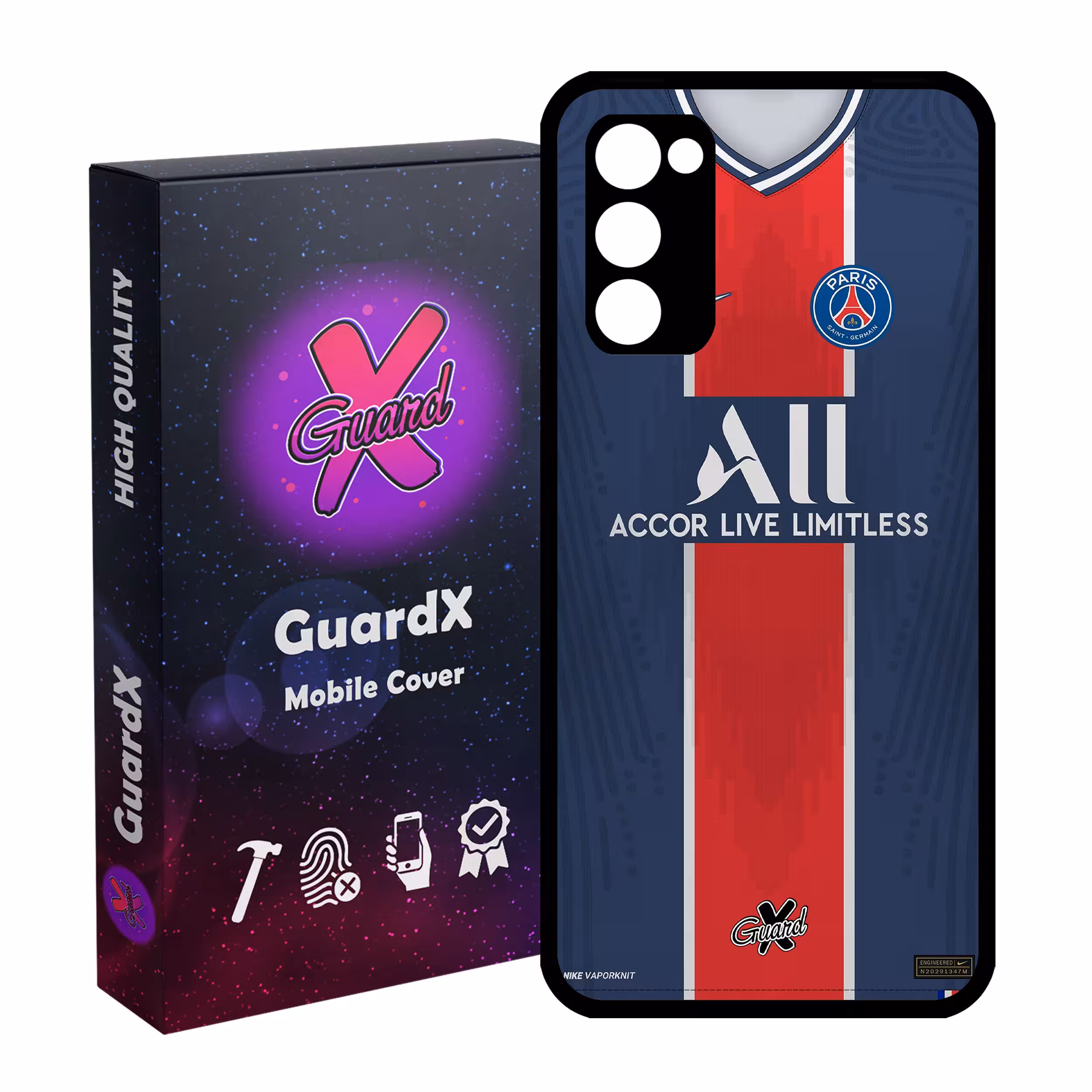 کاور گارد ایکس طرح PSG مدل Glass10255 مناسب برای گوشی موبایل سامسونگ Galaxy S20 FE