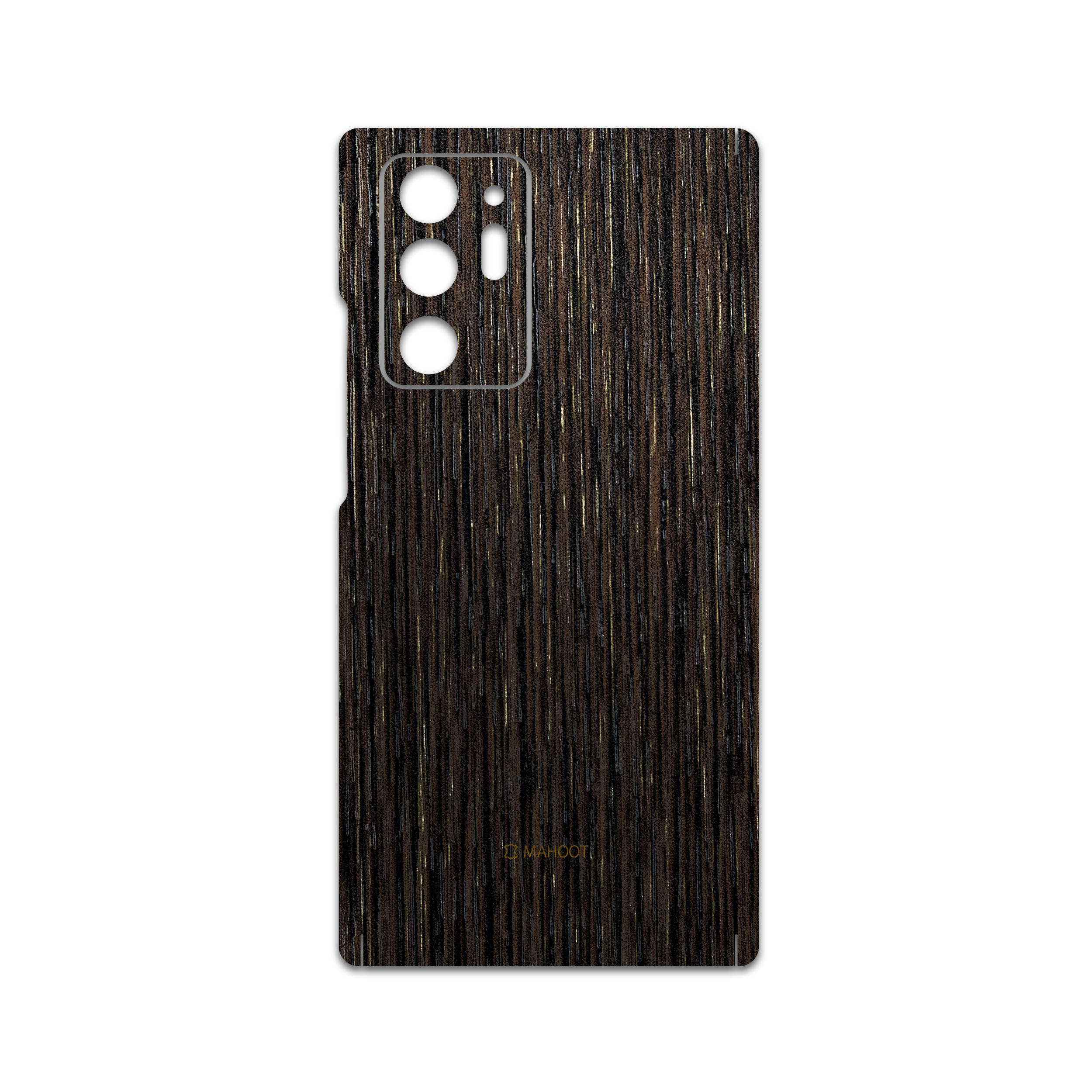 برچسب پوششی ماهوت مدل Dark-Gold-Stripes-Wood مناسب برای گوشی موبایل سامسونگ Galaxy Note20 Ultra