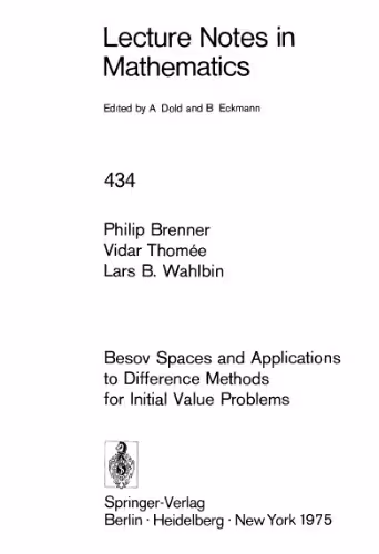 خرید و دانلود نسخه کامل کتاب Besov Spaces and Applications to Difference Methods for Initial Value Problems