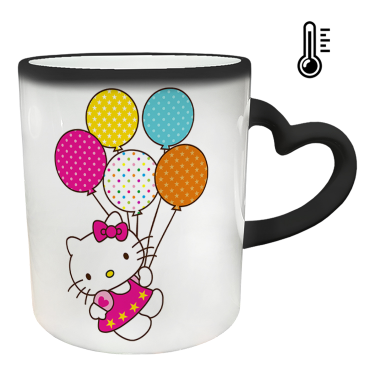 ماگ حرارتی مدل دسته قلبی طرح کیتی کد 85