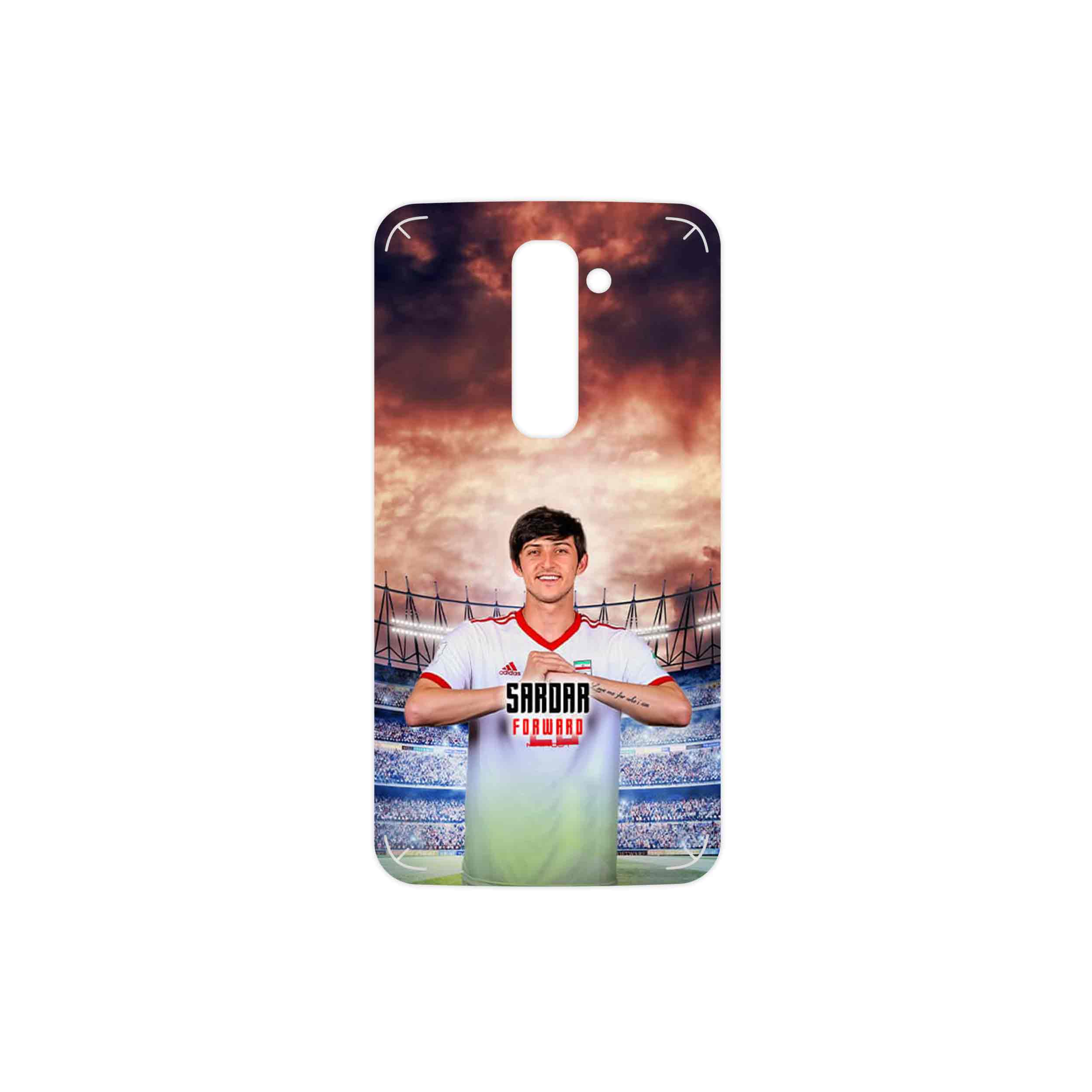 برچسب پوششی ماهوت مدل Sardar Azmoun مناسب برای گوشی موبایل ال جی G2